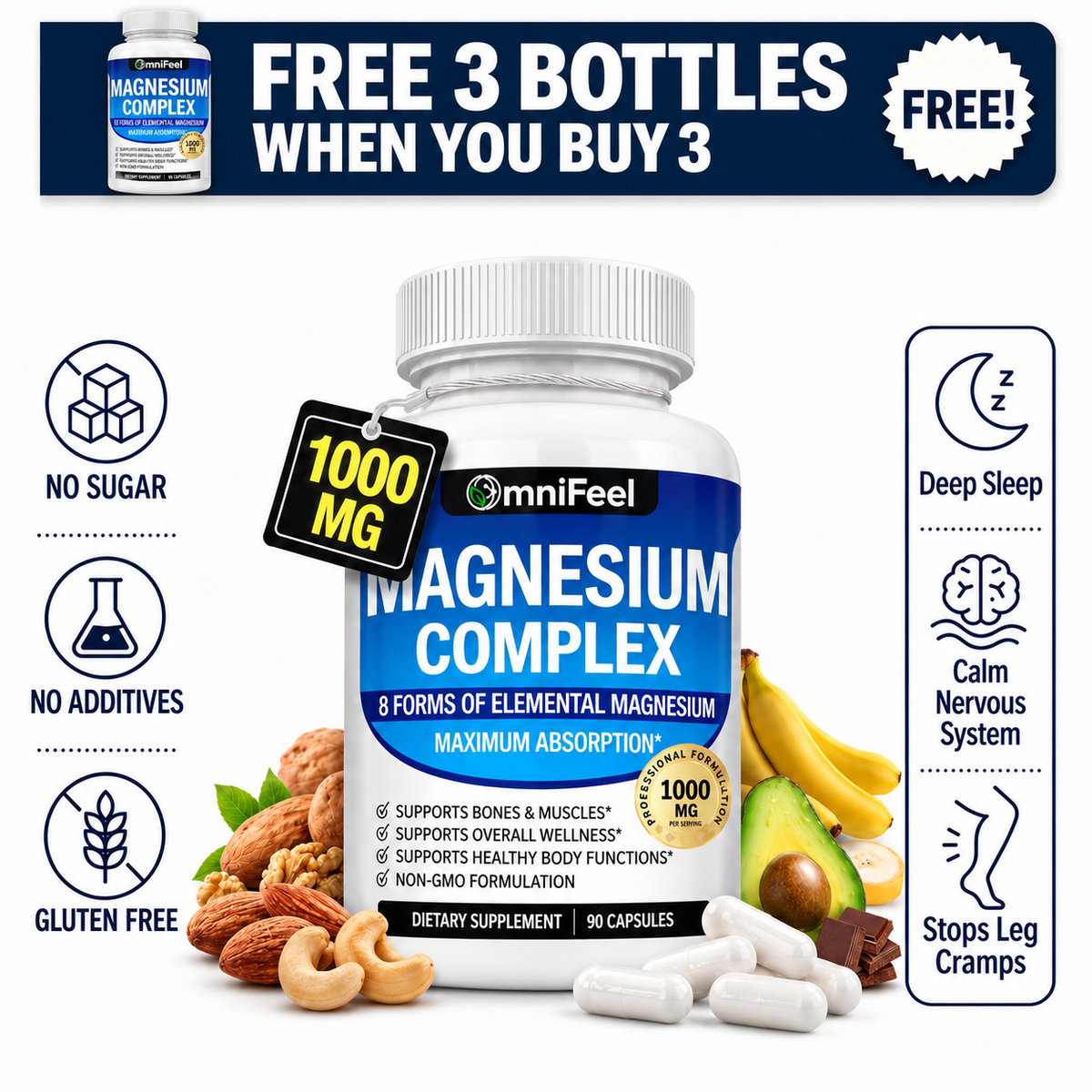 OmniFeel Magnesium Complex – 8 Forms with Glycinate