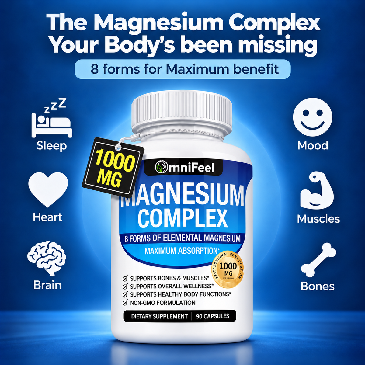 OmniFeel Magnesium Complex – 8 Forms with Glycinate