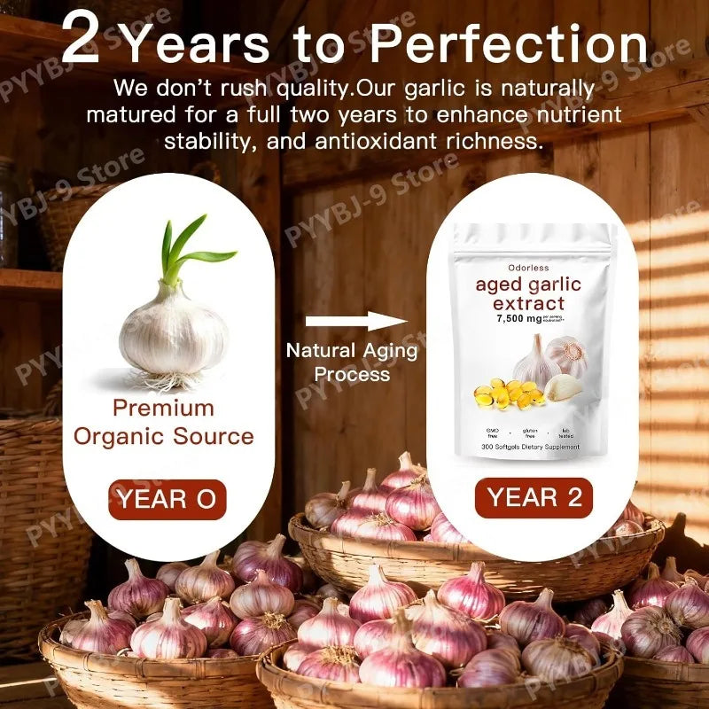 Odorless Aged Garlic Extract - 300 Count