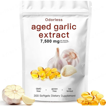 Odorless Aged Garlic Extract - 300 Count