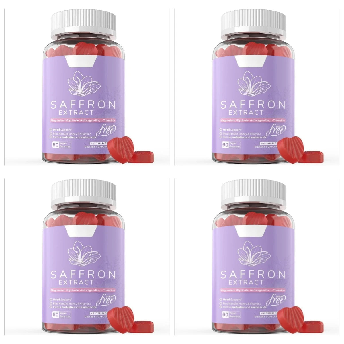 Saffron Mood Support Gummies - 60 Count