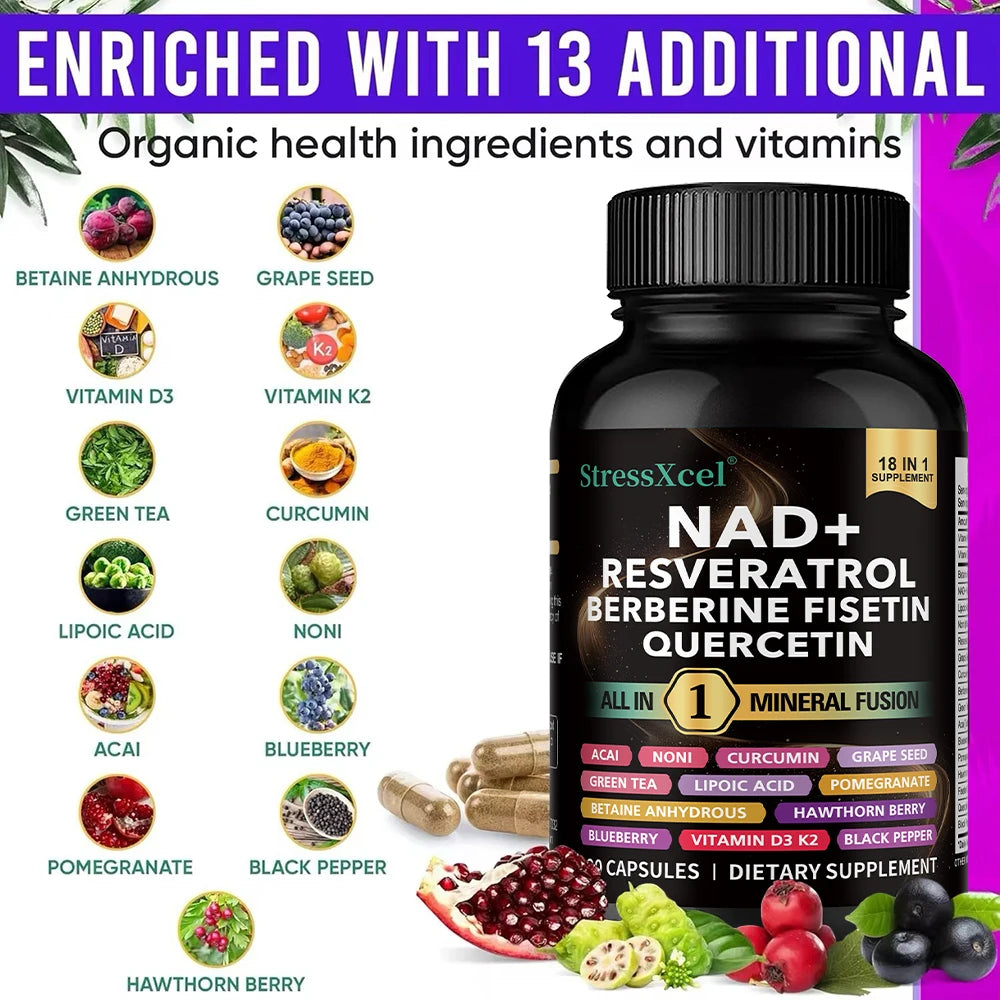 NAD+ Energy & Anti-Aging Support - 120 Softgels