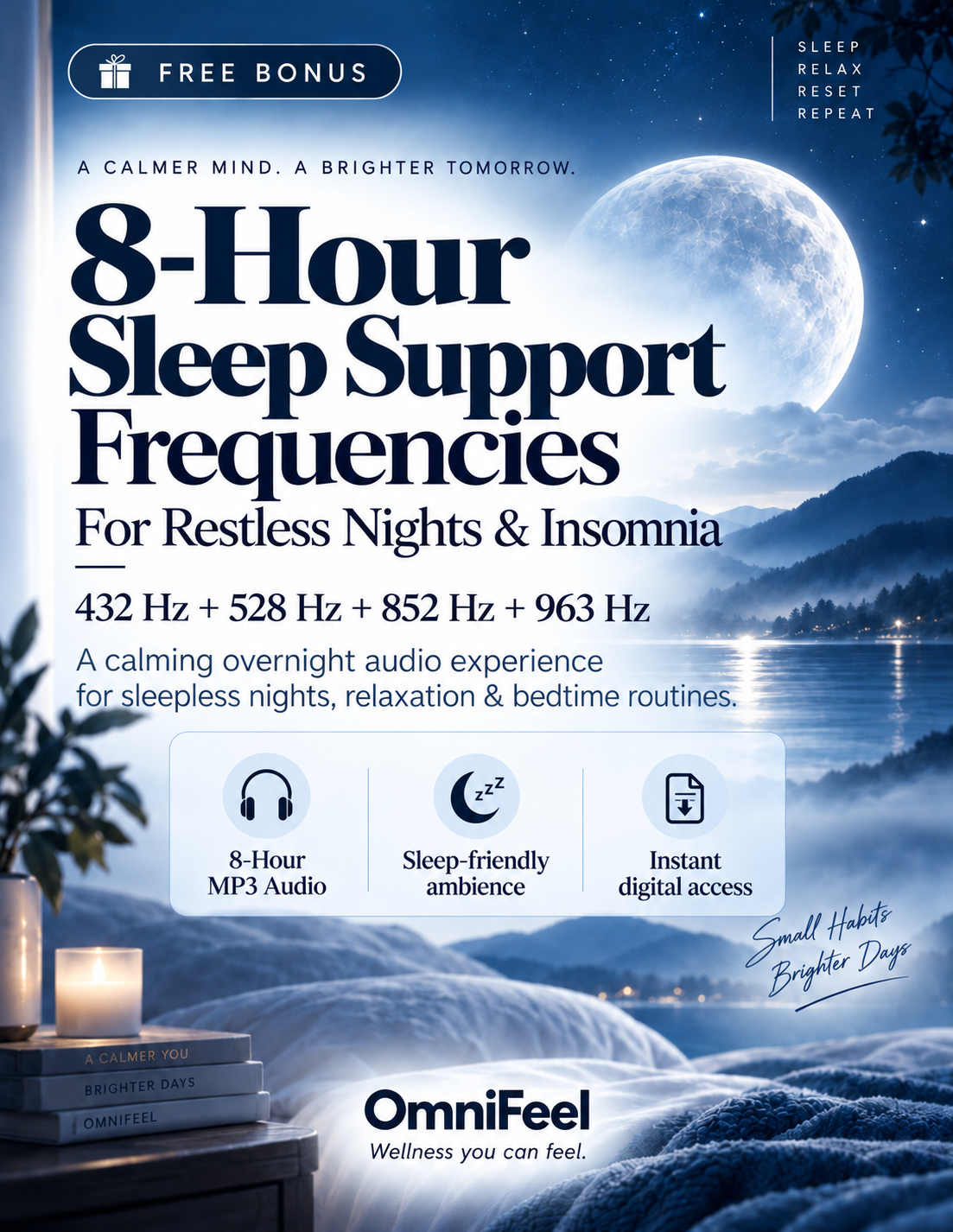 8-Hours Sound Track: Deep Sleep and Remove Insomnia